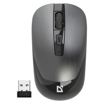 Optinė pelė DEFENDER WAVE MM-995 RF SILENT sidabrinė