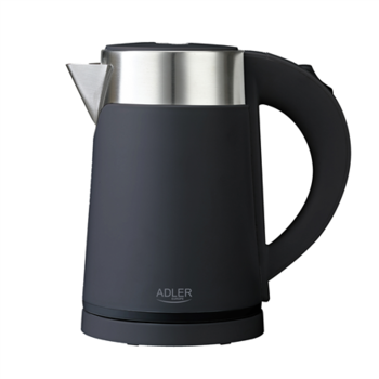 Adler | Kettle | AD 1372 | Electric | 800 W | 0.6 L | Plastic/Stainless steel | 360&deg; rotational base | Black