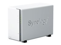 SYNOLOGY DS223j DiskStation 2-bay NAS server - Realtek RTD1619B, 1GB DDR4, 2x 2.5"/3.5" HDD/SSD, 1x 1GbE, 2x USB 3.2 Gen1, WoL/W