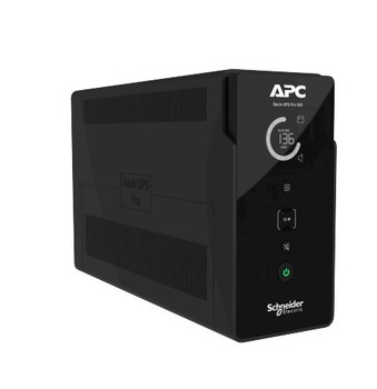 APC Back-UPS PRO 650VA/400W 6 IEC outlets LCD interface USB Charging ports Tower 230V