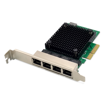 Digitus DN-10136 4-Port RJ45 RTL8125B, 2.5 GBits Server NIC