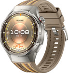 Huawei Watch GT 6 Pro (Atum-B29W) 46mm titanium/brown smart watch Huawei Watch GT 6 Pro (Atum-B29W) 46mm titanium/brown smart watch