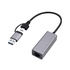 MODELIS: A-USB3AC-LAN-01<br />GEMBIRD USB 3.1 + type-C Gigabit network adapter space grey