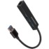 MODELIS: HMA-GL3A<br />AXAGON HMA-GL3A 3x USB-A + GLAN, USB3.2 Gen 1 hub, metal, 20cm USB-A cable