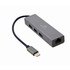MODELIS: A-CMU3-LAN-01<br />GEMBIRD A-CMU3-LAN-01 USB-C Gigabit network adapter with 3-port USB 3.1 hub