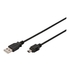 MODELIS: AK-300108-018-S<br />Digitus | Connection Cable, 1.8 m | AK-300108-018-S | USB Type A to USB Mini B