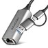MODELIS: ADE-TXCA<br />AXAGON ADE-TXCA Compact aluminum USB 3.2 Gen 1 Gigabit Ethernet 10/100/1000Mbit adapter with automatic installation, Nintendo Switch support and USB C-A reduction