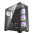 MODELIS: 5905316148895<br />Kompiuterio korpusas - darkFlash DS900 Mid-Tower su 7 ARGB ventiliatoriais Juodas