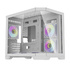 MODELIS: 6926170048342<br />Kompiuterio korpusas - darkFlash Darflash FT418 Mini Tower, M-ATX/ITX, 6 ARGB ventiliatoriai, balta